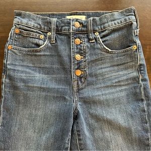 Madewell The Perfect Vintage Crop Jean 24 4 button EUC